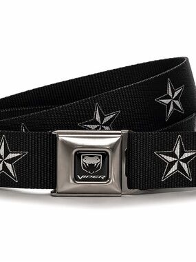 Buckle Down Dodge Viper Belt Nylon Seatbelt Black Adjustable skater grunge y2k